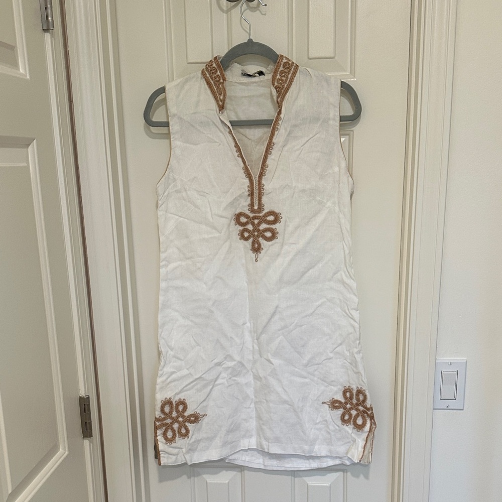 Bella Tu Linen Dress Size M